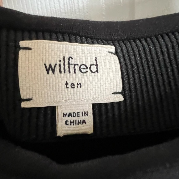 Aritzia Wilfred Black Skirt with Side Zippers Size 10 - Picture 2 of 4